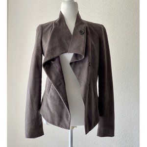 BCBGMAXAZRIA Drape Front Jacket (XS) Grey